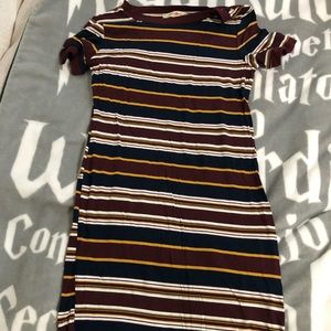 Multicolored body-con dress